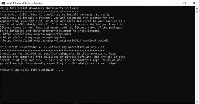 Настройка переменных среды для работы с Node.js