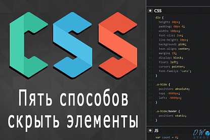 Скрытие div с использованием JavaScript и CSS