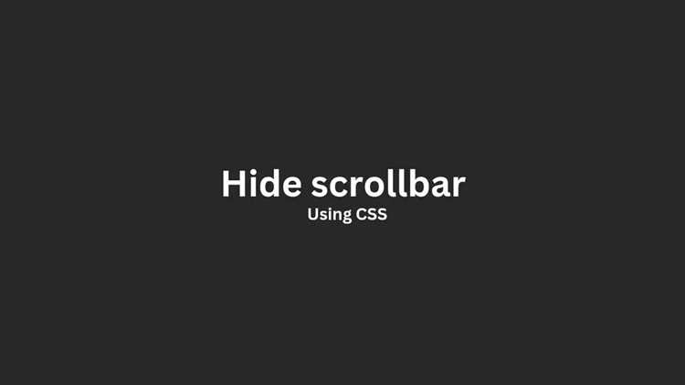 Кастомизация видимости scrollbar с помощью CSS-псевдоклассов