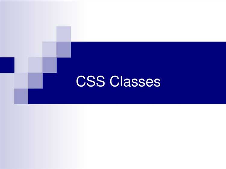 Как создаются классы css