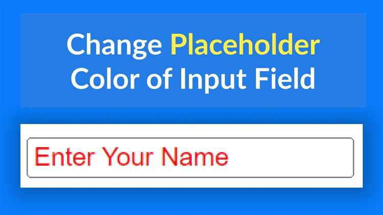 Как задать шрифт и размер текста placeholder