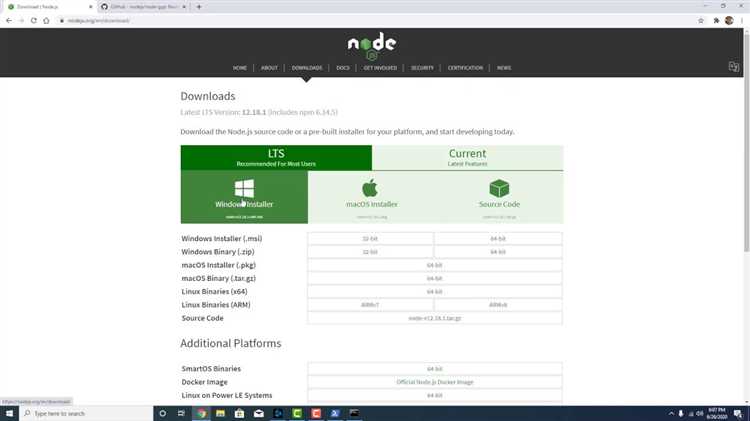 Как установить node js на windows глобально