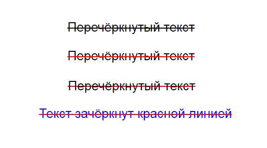 Как сделать зачеркнутый текст в html