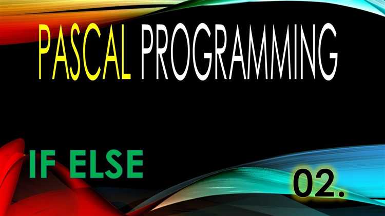 Как использовать else в pascal