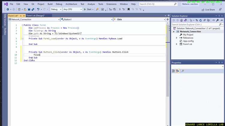 Создание серверного и клиентского приложения для Ethernet в Visual Basic 2010