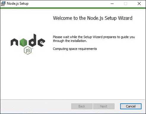 Проверка текущей версии Node.js и NPM