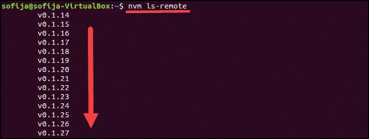 Установка Node Version Manager (NVM)
