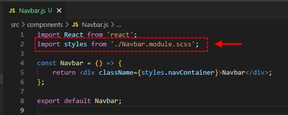 Использование классов из CSS модулей в JSX