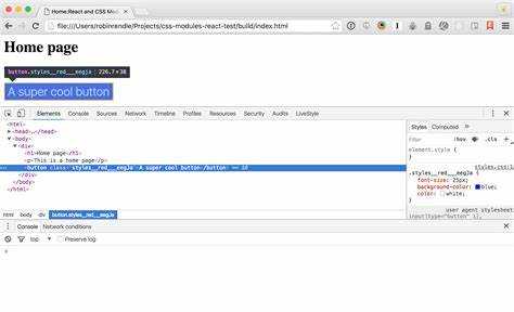 Как подключить css модули react