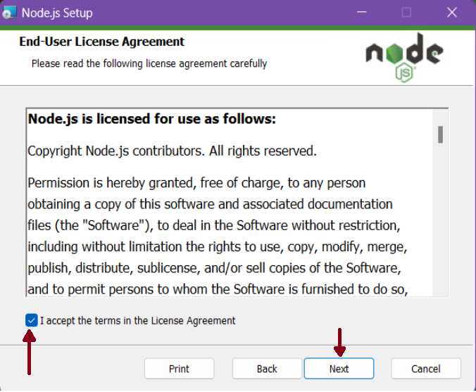 Настройка версии Node.js по умолчанию для новых терминалов