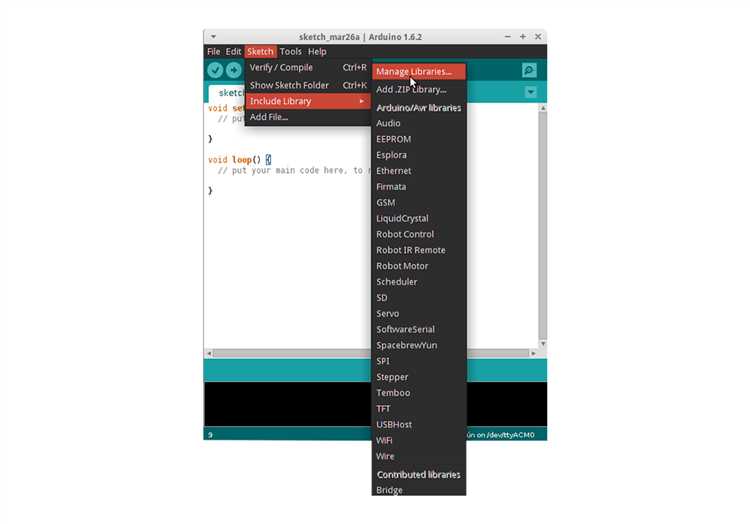 Поиск библиотеки по имени в Arduino IDE