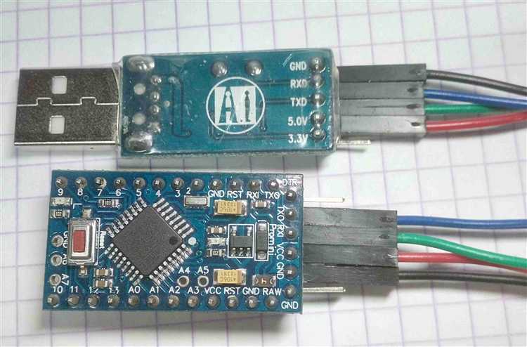 Соединение Arduino Uno и Arduino Pro Mini