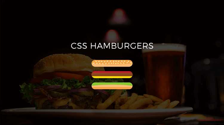Как сделать гамбургер меню в css