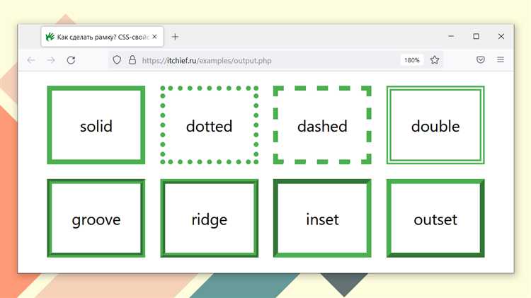 Как задать толщину границы для элемента в CSS