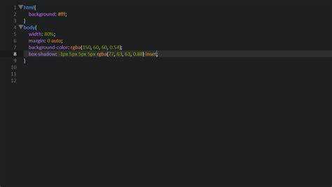 Как сделать внутреннюю тень css
