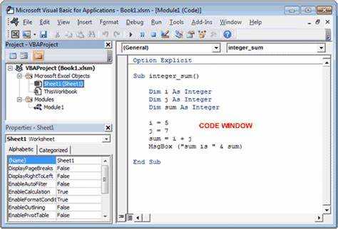 Как вызвать visual basic в excel