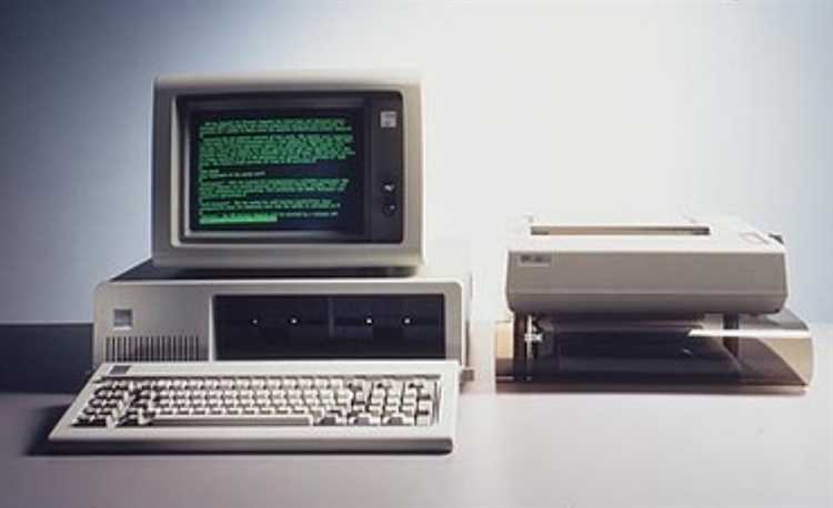 Технические характеристики первых моделей IBM PC