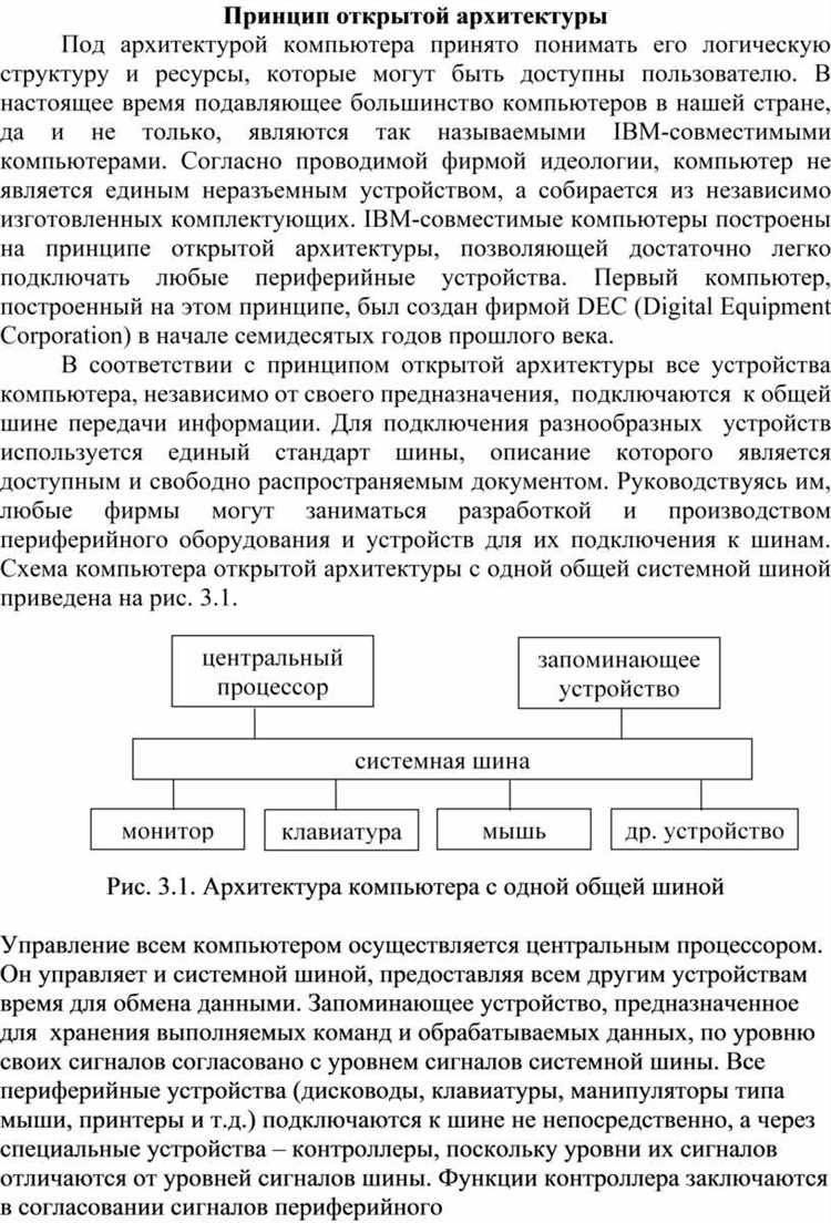Что такое принцип открытой архитектуры компьютеров ibm pc