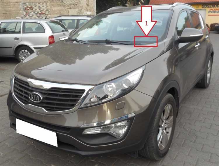 Проверка vin номера на дверной стойке Kia Sportage