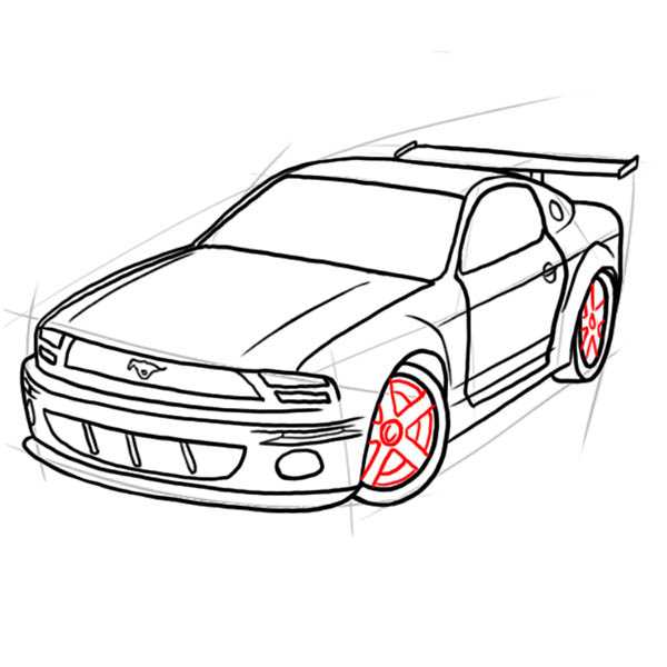 Как нарисовать ford mustang