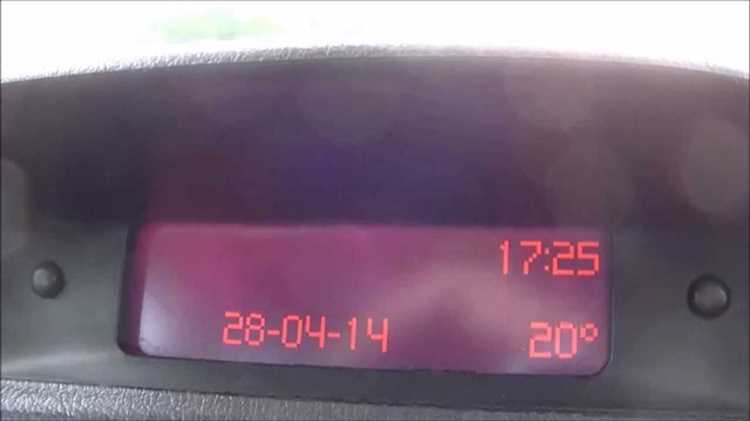 Как настроить время на peugeot 307