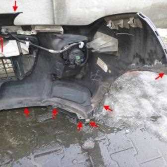 Как разобрать задний бампер на peugeot 4007