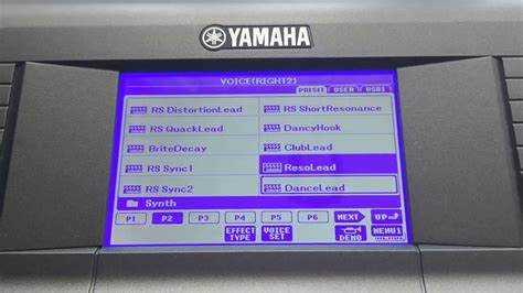 Настройка тембра и инструментов в стиле на Yamaha PSR S670