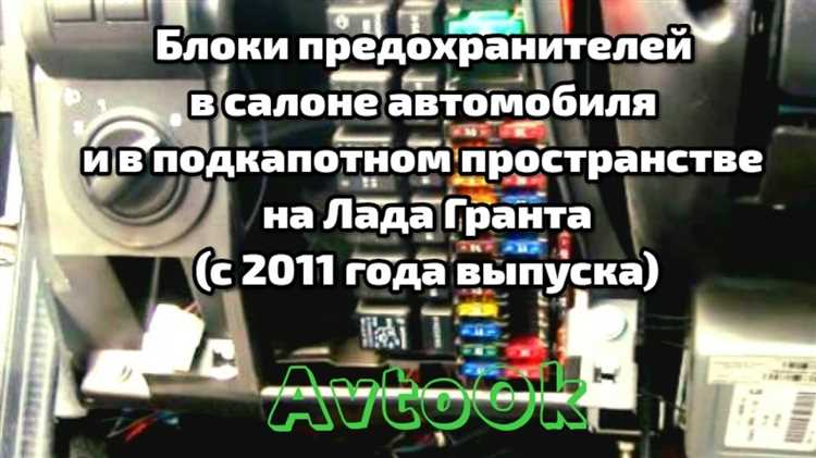 Какой предохранитель на щиток приборов lada granta