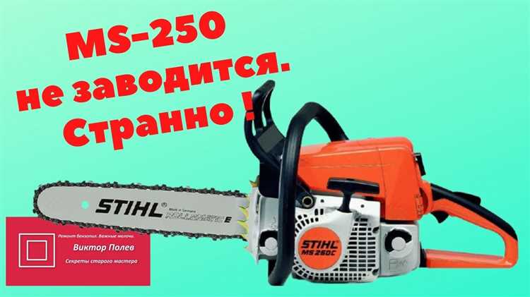 Почему не заводится stihl ms 250