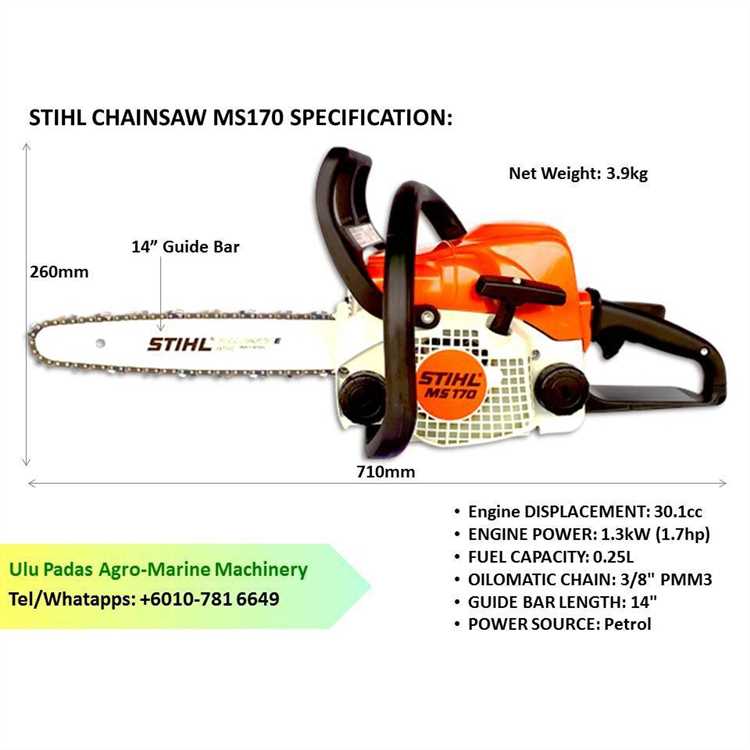 Сравнение мощности STIHL MS 180 с аналогичными моделями