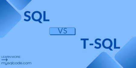 Чем отличается sql от t sql