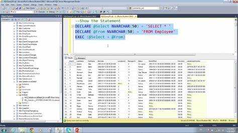 Особенности работы с динамическим SQL в Oracle