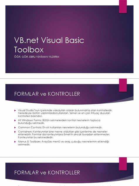 Роль Toolbox при разработке интерфейсов в Visual Basic