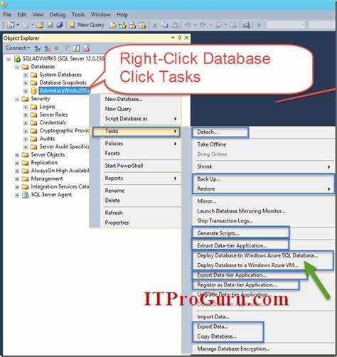 Как проверить успешность экспорта базы данных в SQL Server