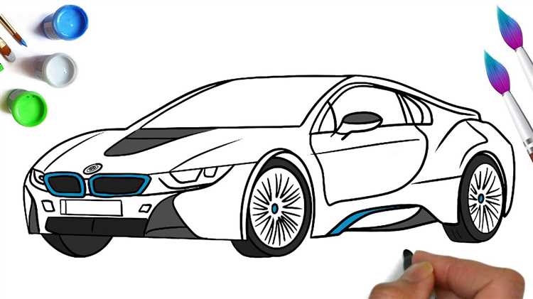 Подготовка материалов для рисования BMW i8