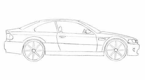 Как нарисовать bmw m3