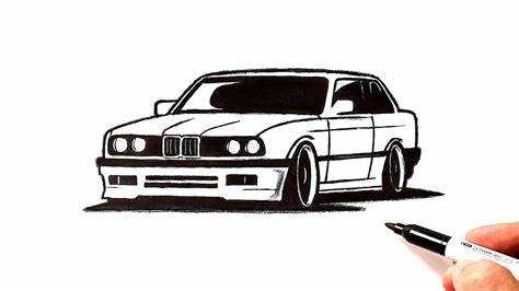 Основы рисования контуров автомобиля BMW M5