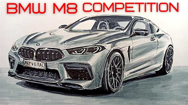 Рисуем контуры кузова BMW M8: пошаговая инструкция
