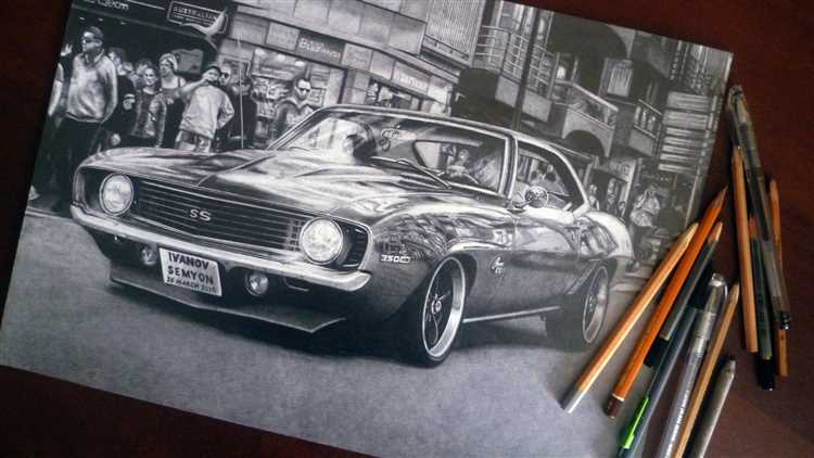 Как нарисовать chevrolet camaro