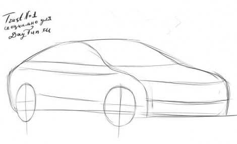 Как нарисовать машину audi