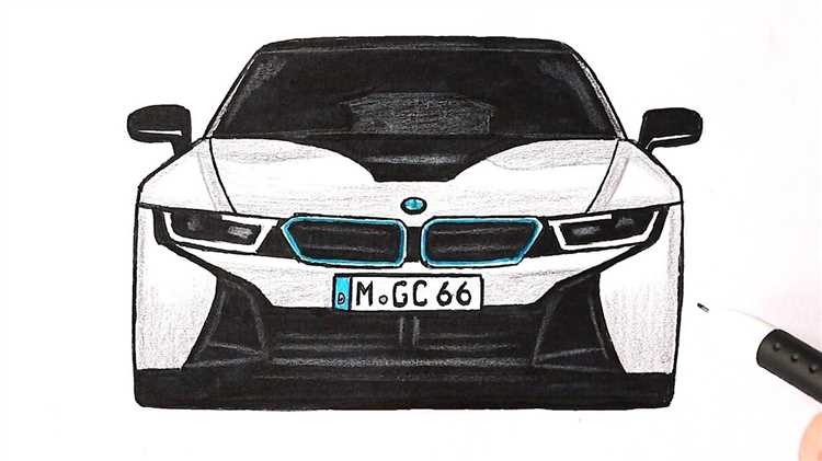 Выбор инструмента для рисования BMW