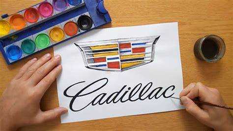 Подготовка материалов для рисования значка Cadillac
