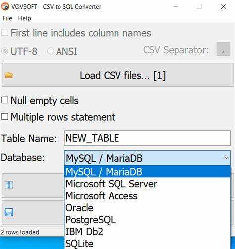 Как открыть csv в sql