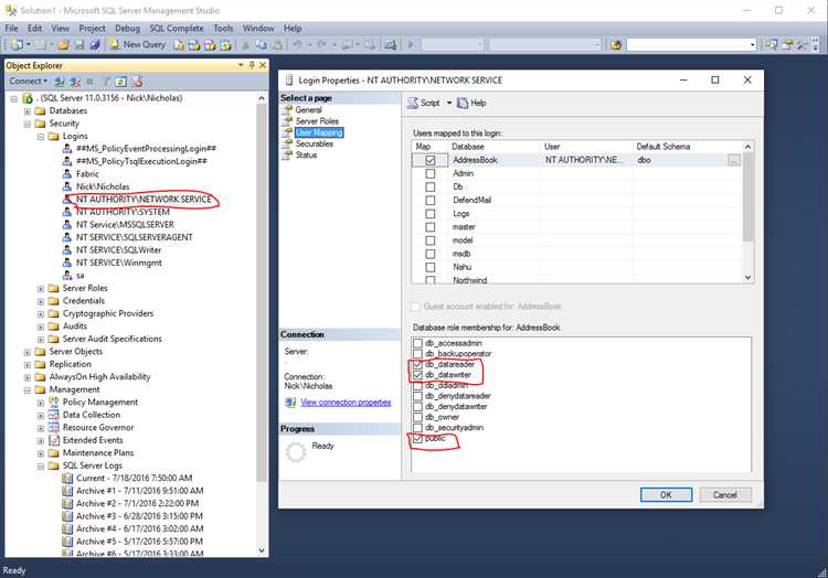 Использование ADO.NET для подключения к SQL Server из C#