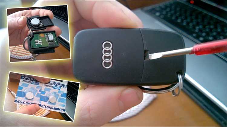 Как установить новую батарейку в ключ Audi A4 B8