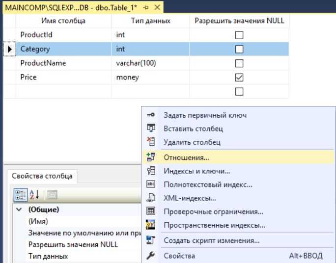 Удаление и изменение таблицы в SQL Oracle