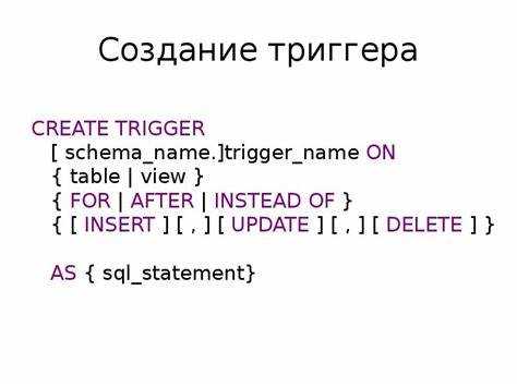 Как создать триггер sql server