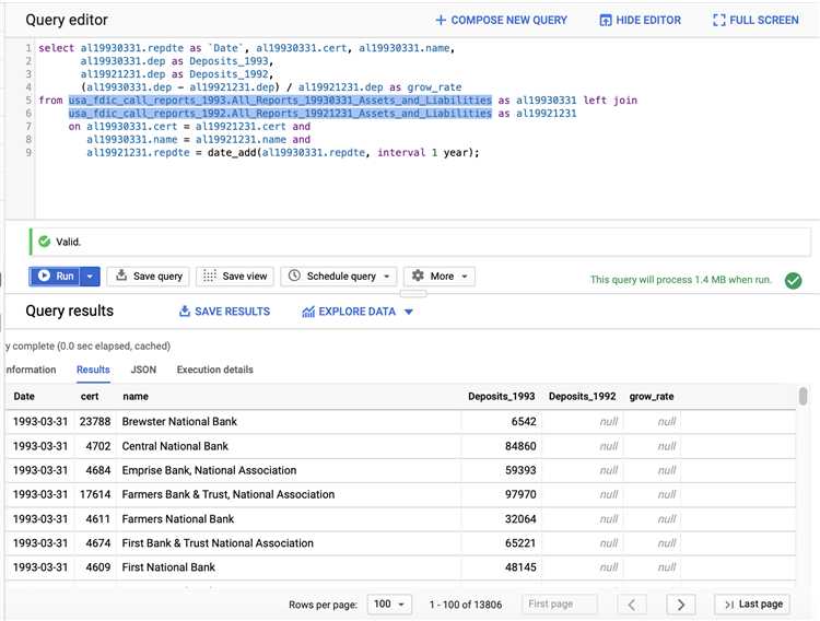 Как сравнить две таблицы sql