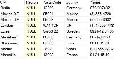 Использование COALESCE для подмены null перед фильтрацией