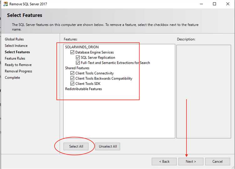 Как удалить SQL Server с помощью установщика